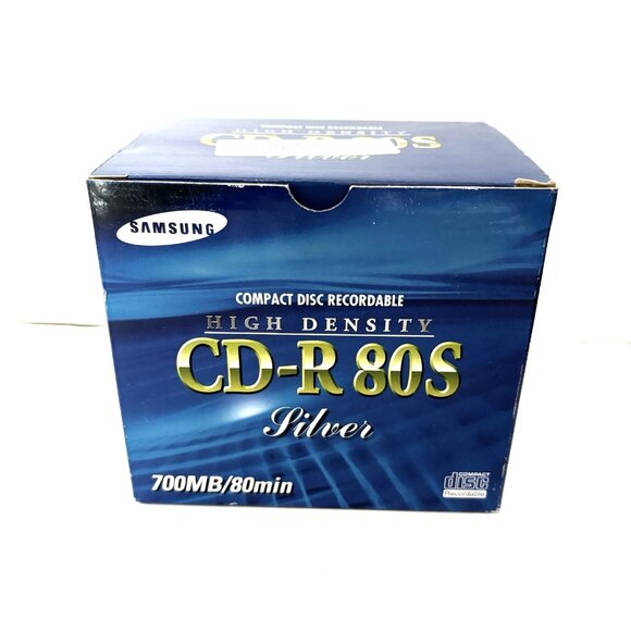 NEW Samsung 10 Pack Digital High-Density CD-R80S Jewel Case 80 Min/700MB - Picture 1 of 5